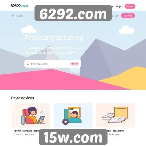 Acessibilidade e design do site 6292.com